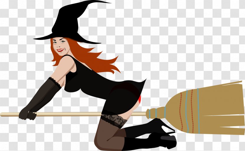 Witch's Broom Witchcraft Clip Art - Cleaning - Witch Transparent PNG