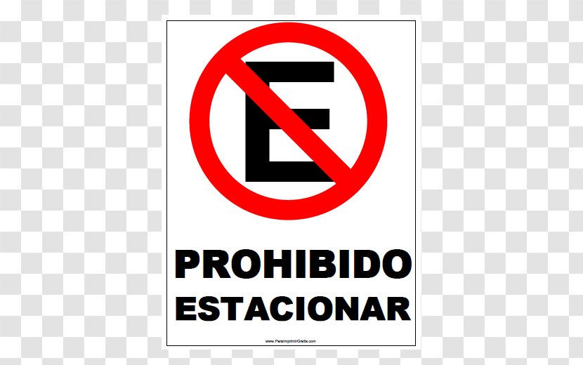 Parking Letrero Autoadhesivo Sticker - Brand - Prohibido Transparent PNG
