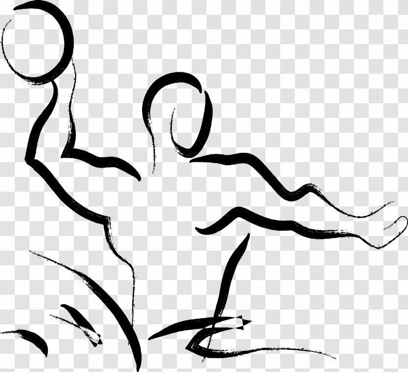 Water Polo Clip Art - Hand Drawn Stick Figure Playing Transparent PNG