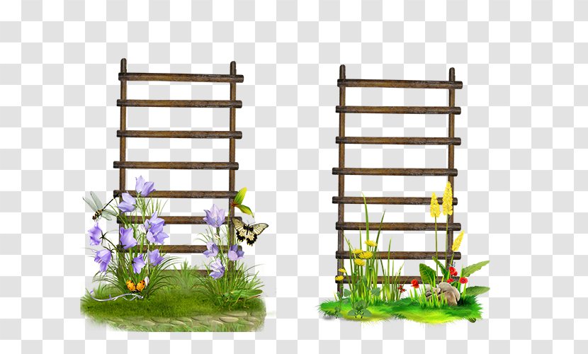 Stairs Garden Clip Art - Furniture - Flower Frame Ladder Transparent PNG