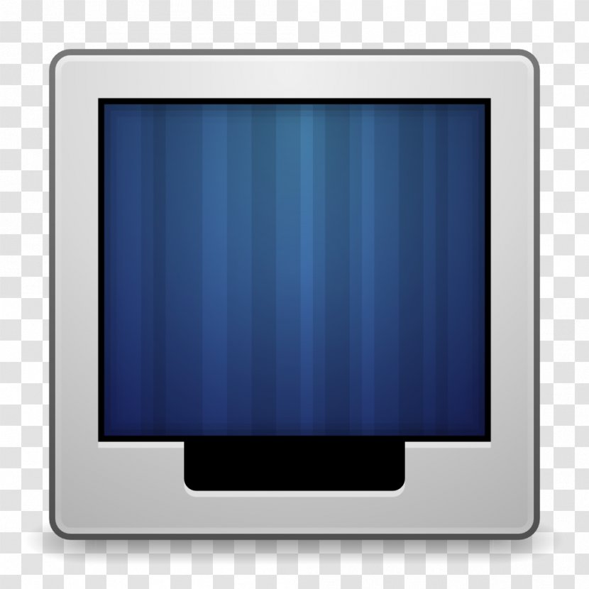 Blue Computer Monitor Flat Panel Display Media - Device - Apps Preferences Desktop Wallpaper Transparent PNG