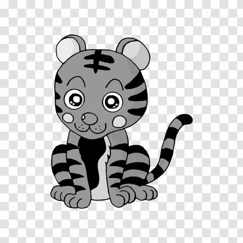 Tiger Comics Cartoon Illustration - Carnivoran - Creative Transparent PNG