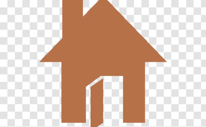 Line Triangle Animal Font - Orange House Transparent PNG