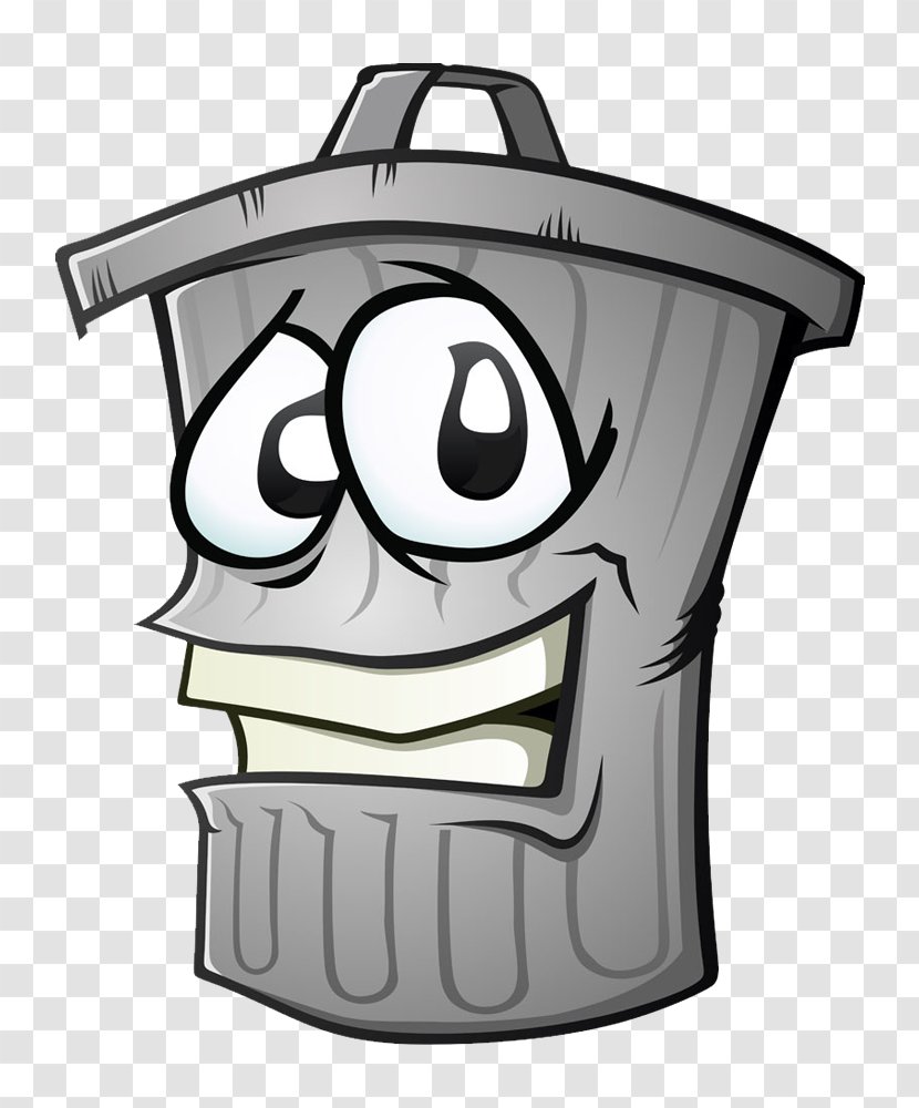 Rubbish Bins & Waste Paper Baskets Vector Graphics Stock Photography Illustration - Fictional Character - Dustbin Transparent PNG