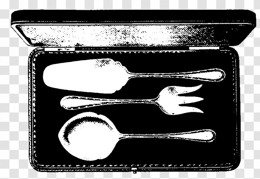 Spoon Knife Cutlery Fork - Black And White Transparent PNG