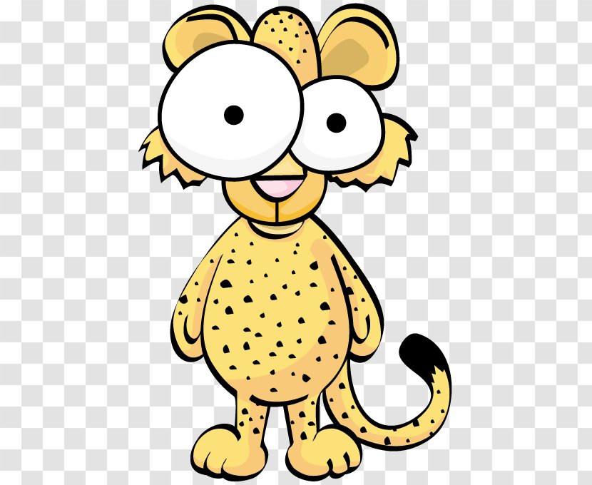 Cheetah Drawing Cartoon Clip Art - Black And White Transparent PNG