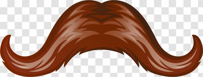 Download - Brown - Hand Painted Beard Transparent PNG