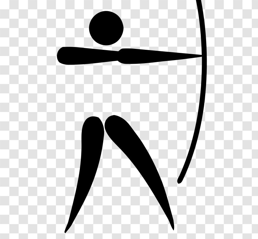 Summer Olympic Games Archery Pictogram Bow And Arrow Clip Art Transparent PNG
