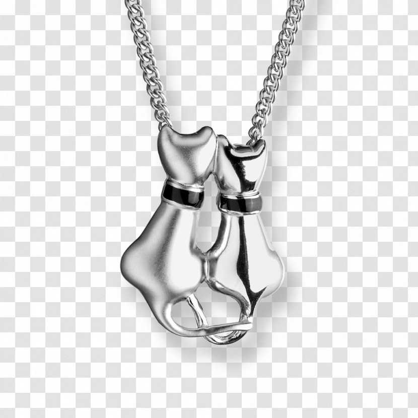 Charms & Pendants Cat Necklace Silver - Collar Transparent PNG