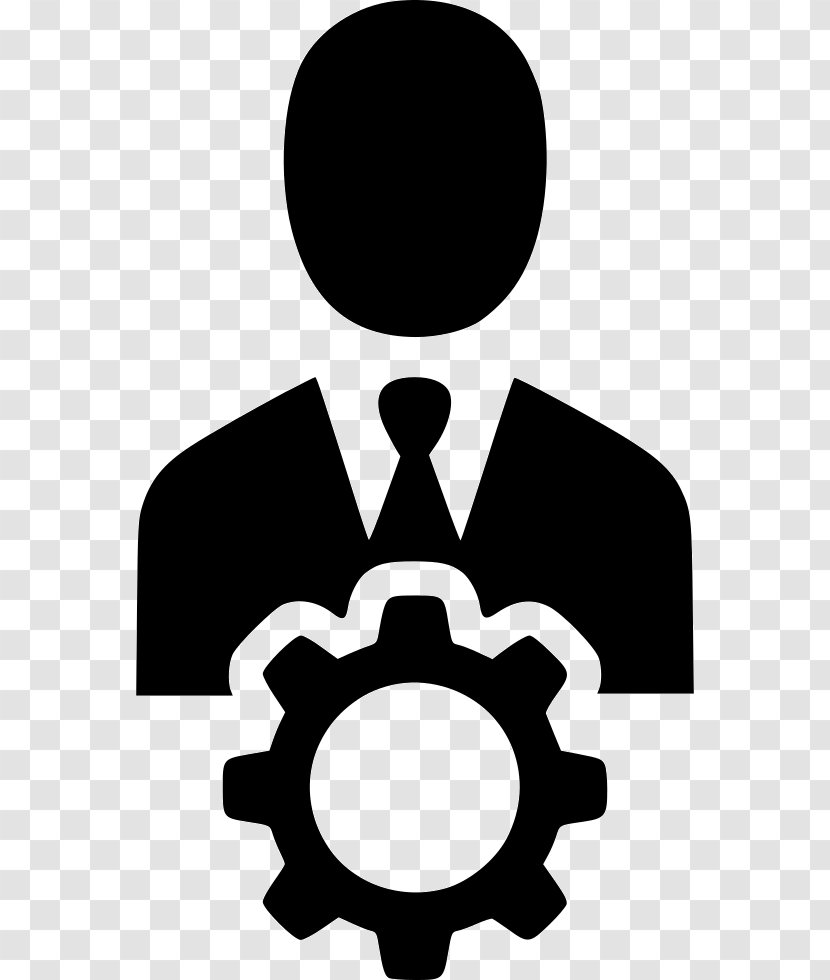 Management Clip Art User - Businessperson - Natibaby Gears Black And White Transparent PNG