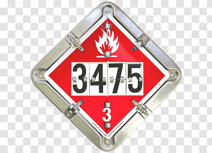 Dangerous Goods Placard Sticker Transport Vehicle - Emblem - Safety Cone Transparent PNG