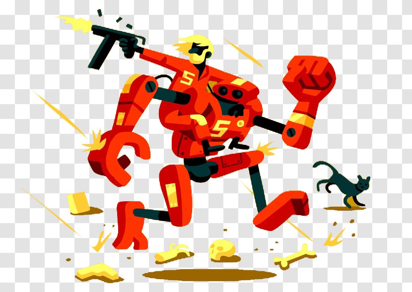 Toy Poodle Robot Illustration - Fighting Robots Transparent PNG