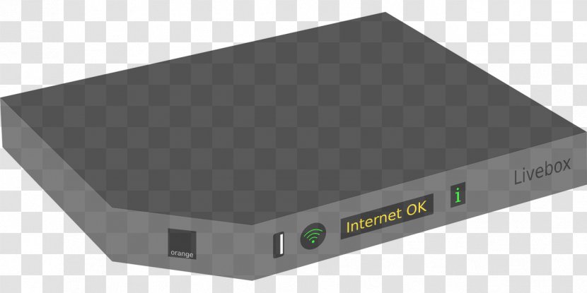 Ethernet Hub Modem Orange Livebox Router Clip Art - Comcast Transparent PNG