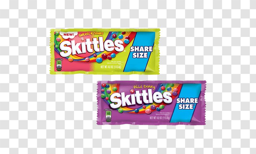 Chocolate Bar Wrigley's Skittles Wild Berry Candy Snack - Food Transparent PNG