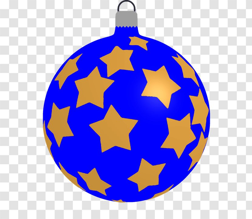 Christmas Ornament Bombka Clip Art - Electric Blue - Five Star Basketball Transparent PNG