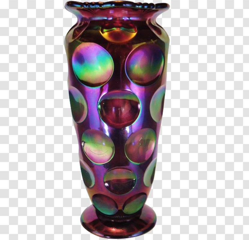 Eda Glasbruk Vase Carnival Glass - Artifact - Purple Transparent PNG