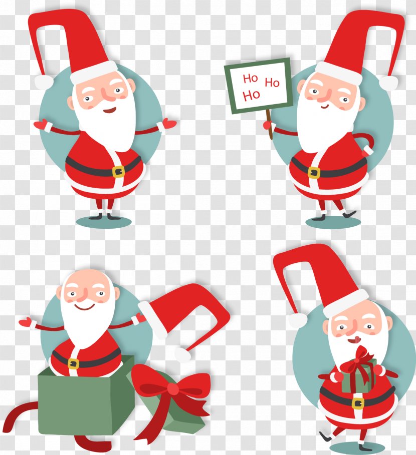 Santa Claus Christmas Day Euclidean Vector Download Image - Holiday Greetings - Belt Transparent PNG