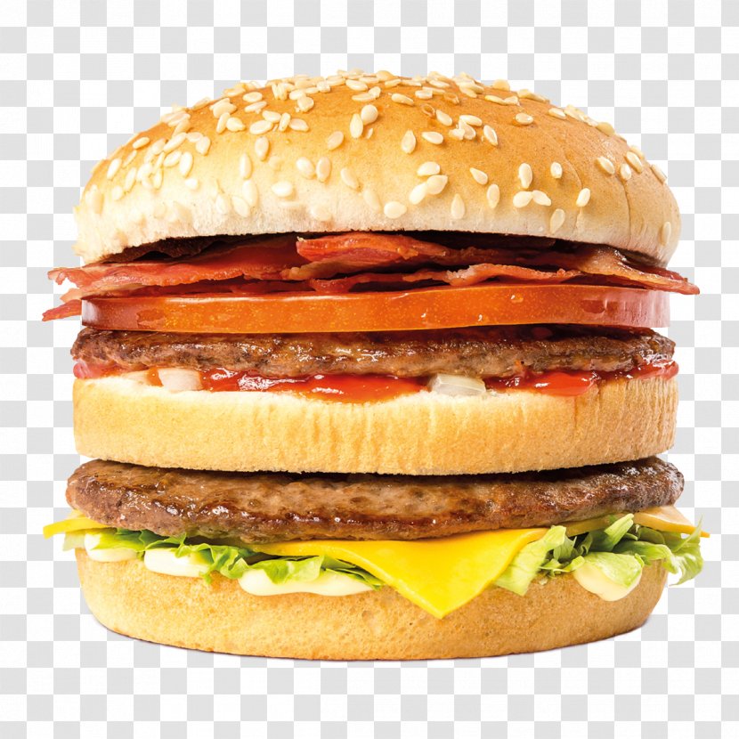 Hamburger Cheeseburger Whopper McDonald's Big Mac Bacon - Fast Food Transparent PNG