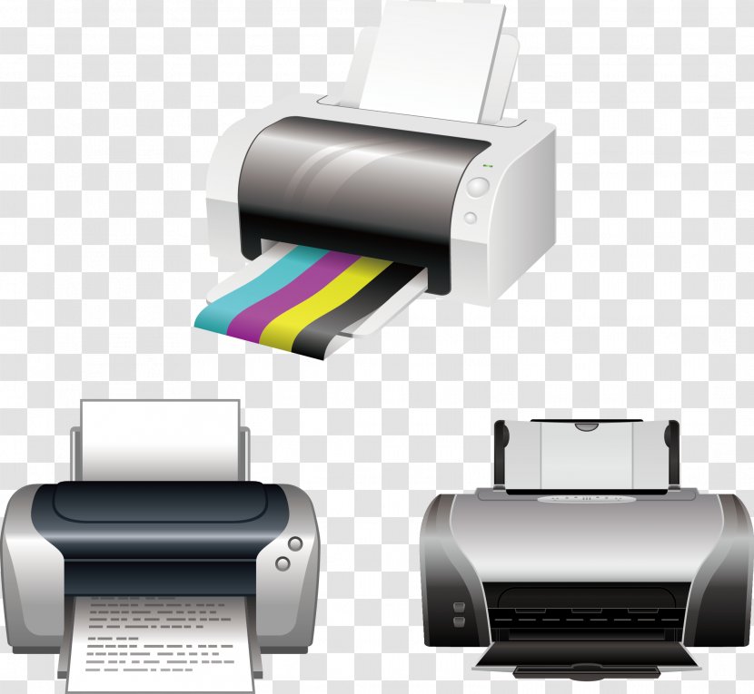 Printer Paper Printing CMYK Color Model - Automotive Design - End Printers Transparent PNG
