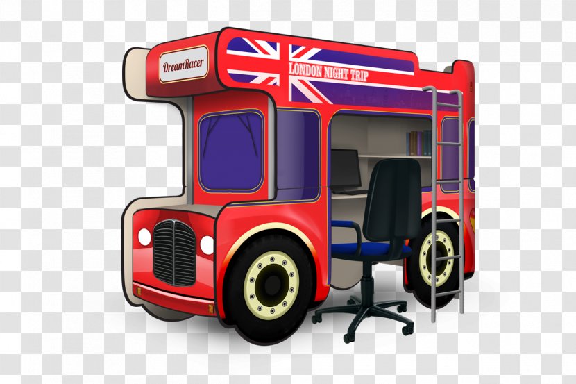 Autobus De Londres Nursery Bunk Bed - Mode Of Transport - Bus Transparent PNG