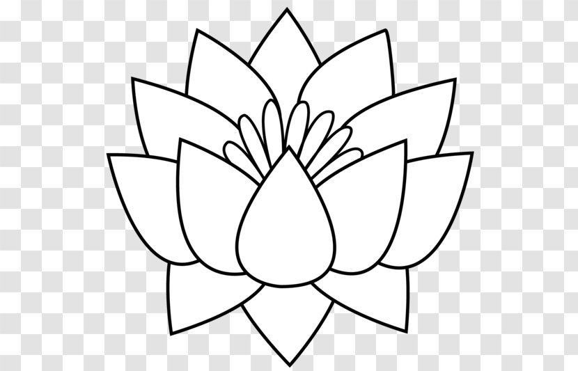 Drawing Nelumbo Nucifera Line Art Flower Clip - Color - Drawings Cliparts Transparent PNG