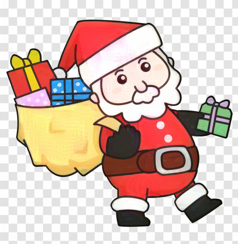 Santa Claus (M) Clip Art Christmas Day Human Behavior - Cartoon Transparent PNG