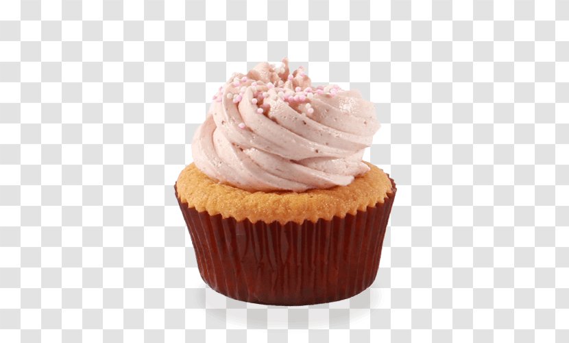 Cupcake Frosting & Icing Muffin White Chocolate Petit Four - Toppings Transparent PNG