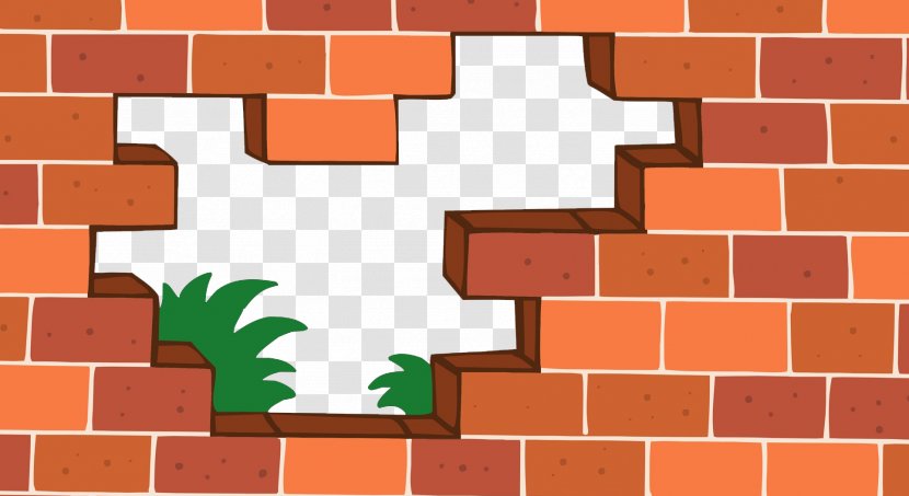 Brick Wall - Material - Flat Wind Vector Red And Grass Transparent PNG