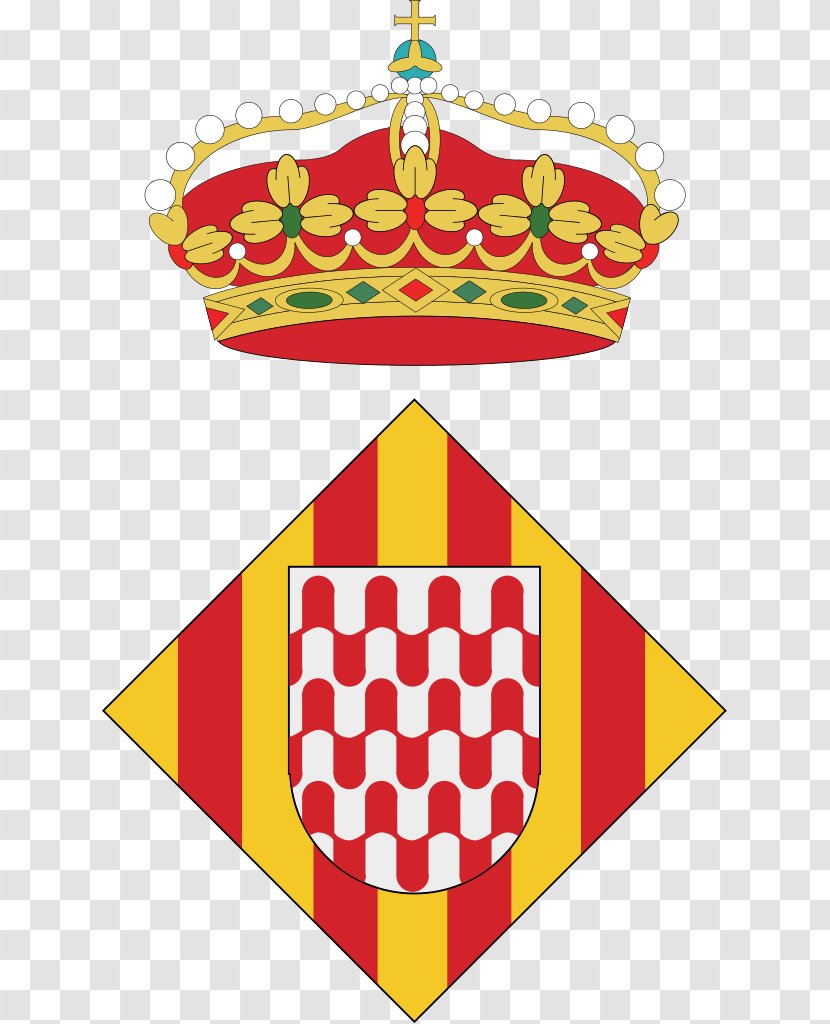 Girona Coat Of Arms Crest Escudo De Gerona Vector Graphics - The Crown Aragon - Spain Transparent PNG
