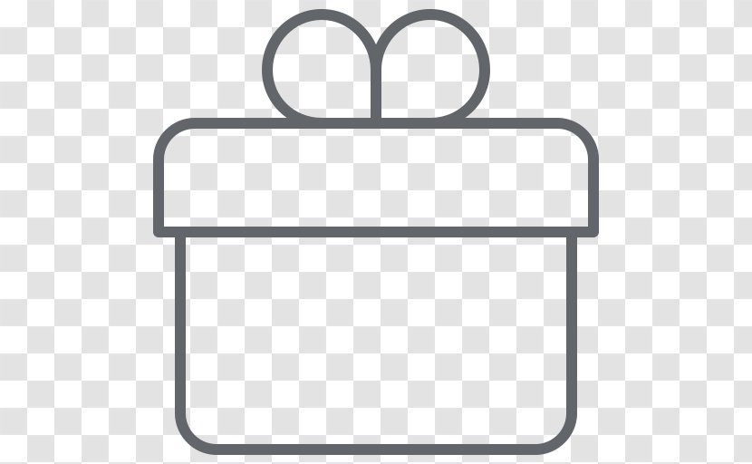 Gift Symbol Birthday Holiday - Black And White Transparent PNG