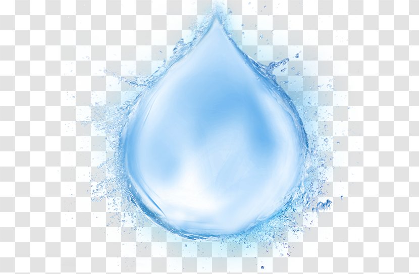 Water Blue Drop Euclidean Vector - Goutte - Droplets Transparent PNG