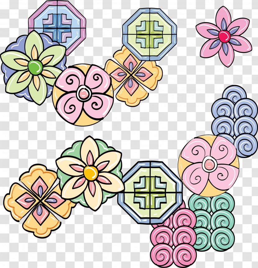 Visual Arts Pattern - Flower Arranging - Japanese Decorative Patterns Transparent PNG