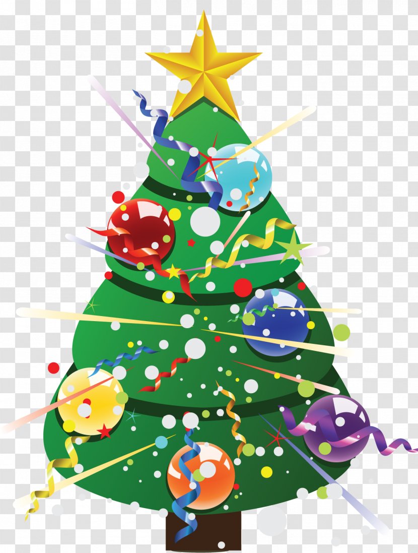 Christmas Day Tree Ornament Vector Graphics Fir - Village Transparent PNG