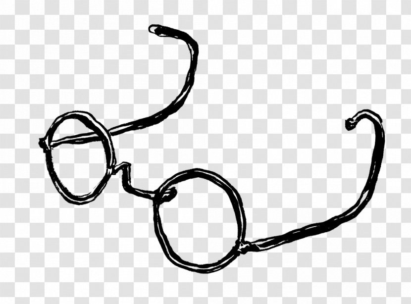 Glasses Drawing - Line Art - Blackandwhite Transparent PNG