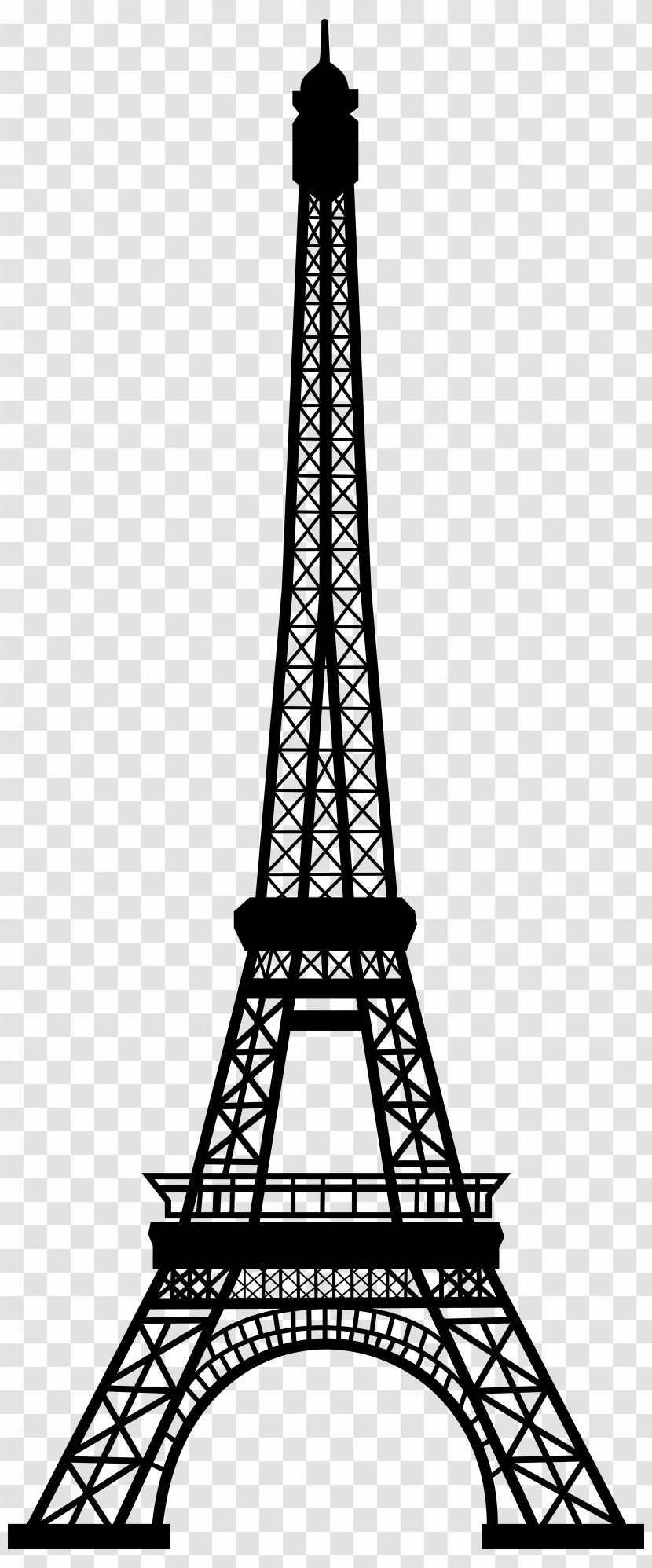 Eiffel Tower Drawing - Obelisk - Blackandwhite Transparent PNG