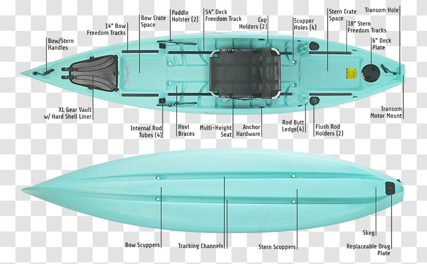 Kayak Fishing Boat Canoe Watercraft - Naval Architecture - Pursuit Transparent PNG