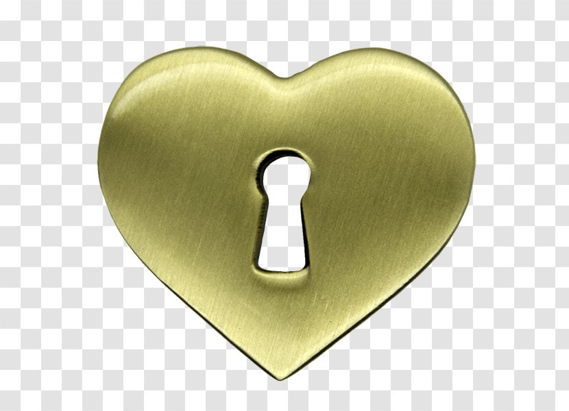 Brass Pin Brooch Keyhole Gold - Metal Transparent PNG