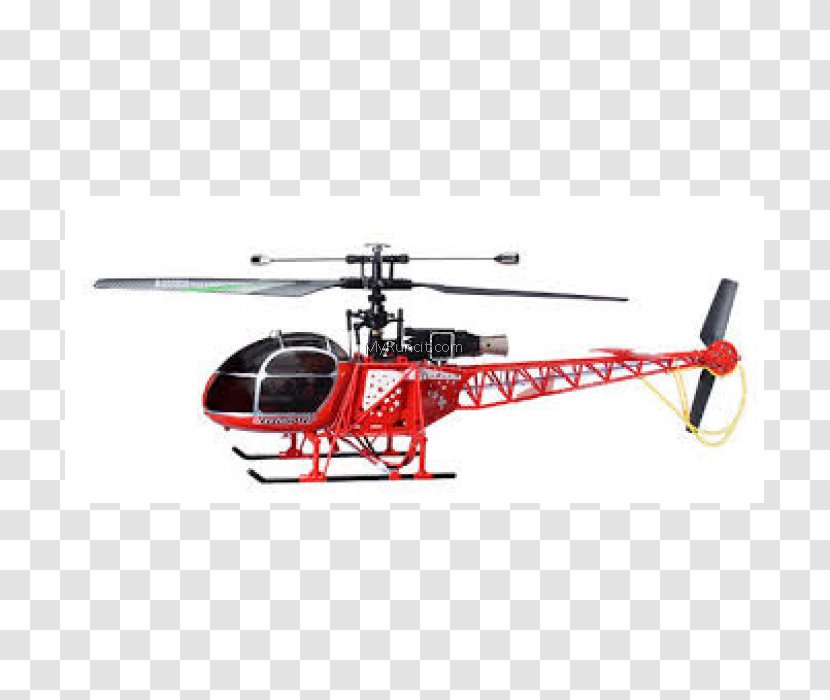Helicopter Rotor Radio-controlled Model Airplane - Radiocontrolled Transparent PNG