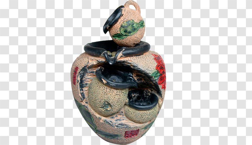 Vase Ceramic Pottery Urn - Garden Waterfall Transparent PNG