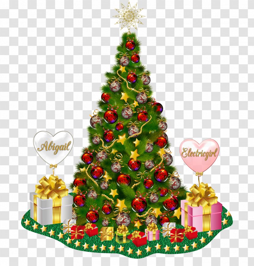 Christmas Tree Ribbon - Evergreen Colorado Spruce Transparent PNG