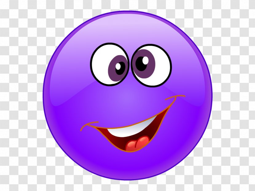 Smiley Emoji Emoticon Clip Art - Purple Transparent PNG