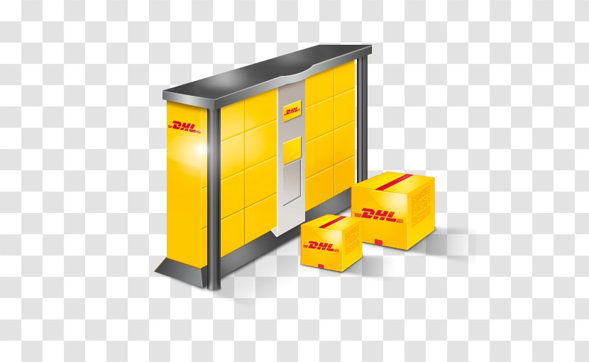 Germany Packstation DHL EXPRESS Parcel Post Office - Yellow - Icon Dhl Library Transparent PNG