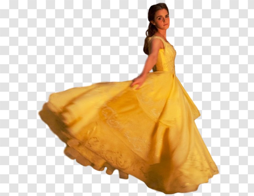 Belle Beast Dress Costume Cosplay - Formal Wear - Emma Watson Transparent PNG