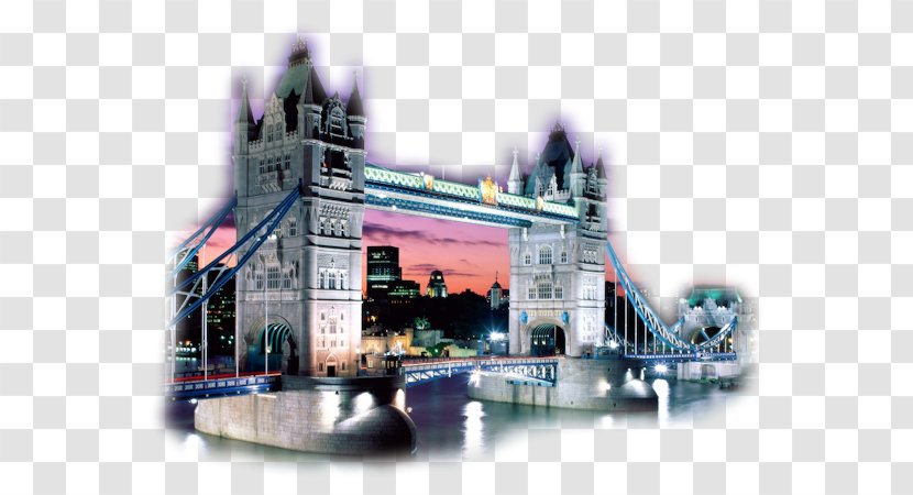 Tower Bridge Of London Big Ben River Thames - Road Transparent PNG