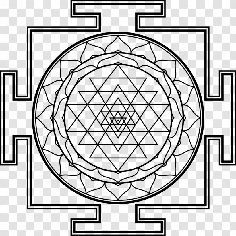 Lakshmi Sri Yantra Symbol - Meditation Transparent PNG