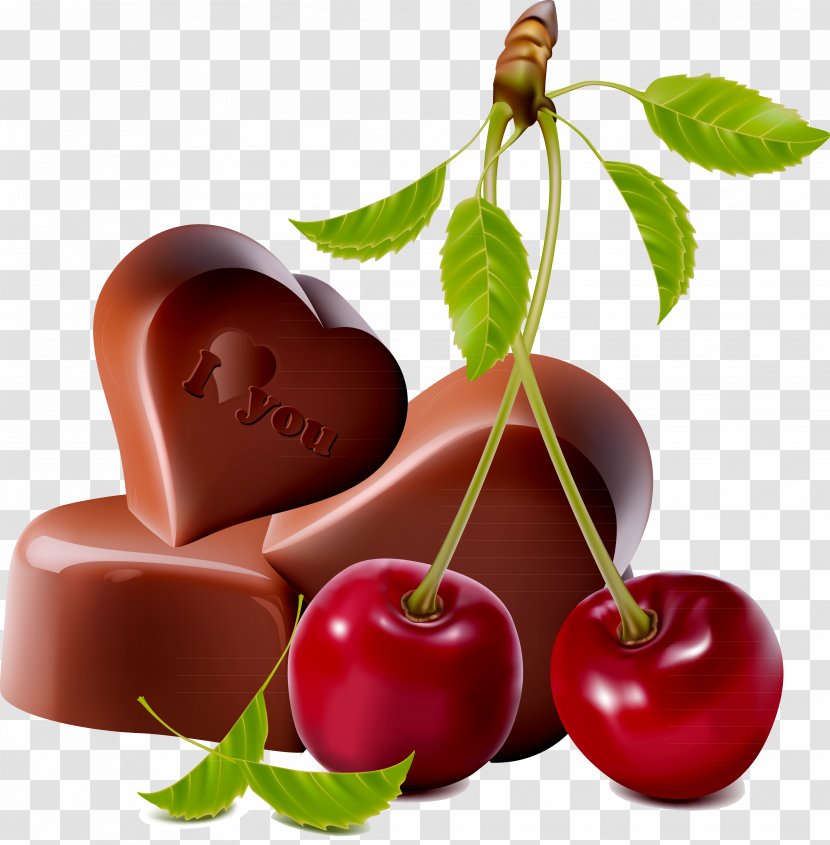 Chocolate Ice Cream Hot - Candy - Cherry Transparent PNG