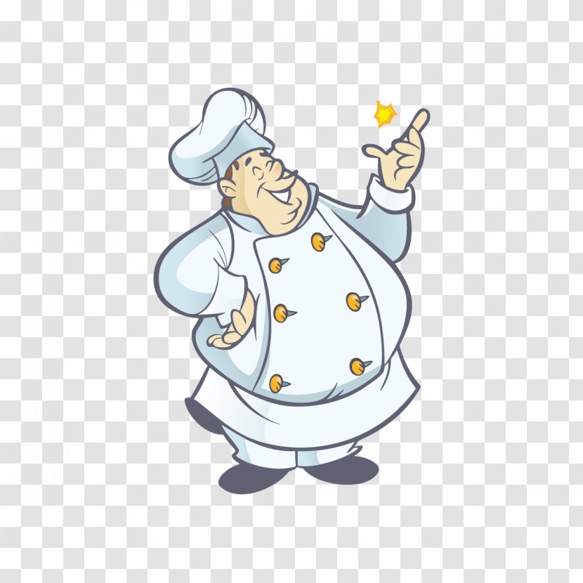 Chef Cartoon Clip Art - Chefs Uniform - Happy Transparent PNG