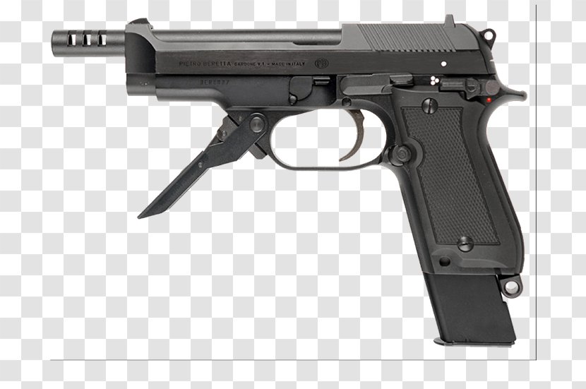 Beretta 93R Airsoft Guns Pistol Blow-Back Gas Blow Back - Heart - Handgun Transparent PNG