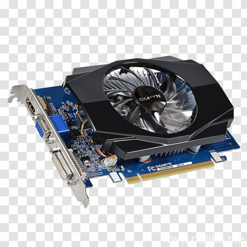 Graphics Cards & Video Adapters NVIDIA GeForce GT 730 Gigabyte Technology PCI Express - Gddr5 Sdram - Low Profile Transparent PNG