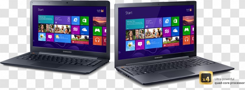 Netbook Laptop Personal Computer Touchscreen - Electronic Device - Samsung Computers Transparent PNG